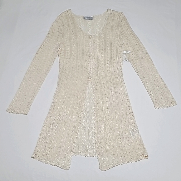 🆕️ Valenti Crochet Long Cardigan - Picture 3 of 11